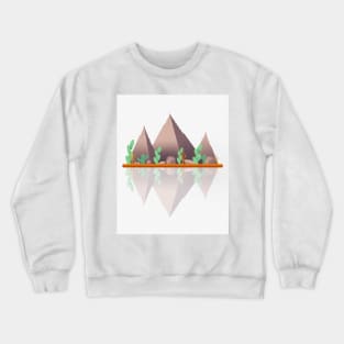 Trellis mountains Crewneck Sweatshirt